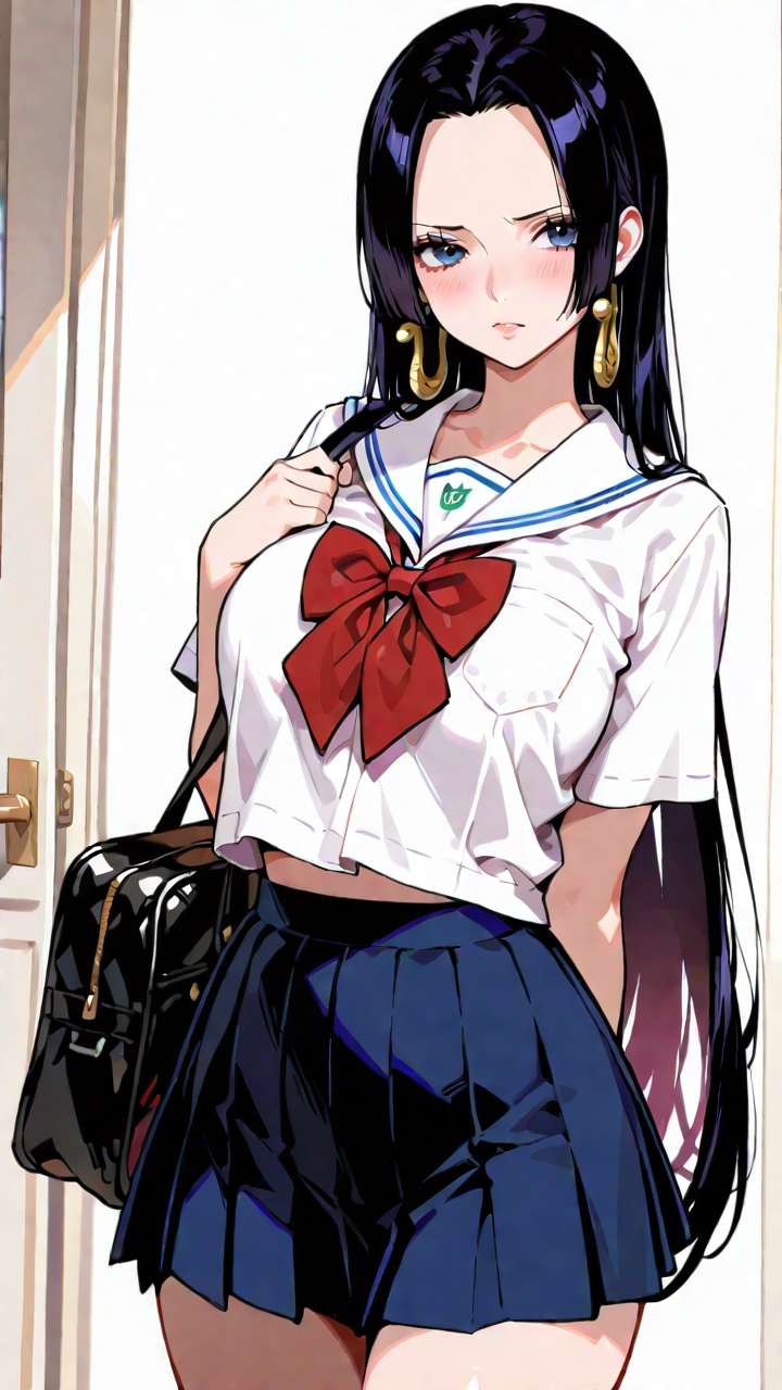Boa Hancock, school uniform, kawaii outfit