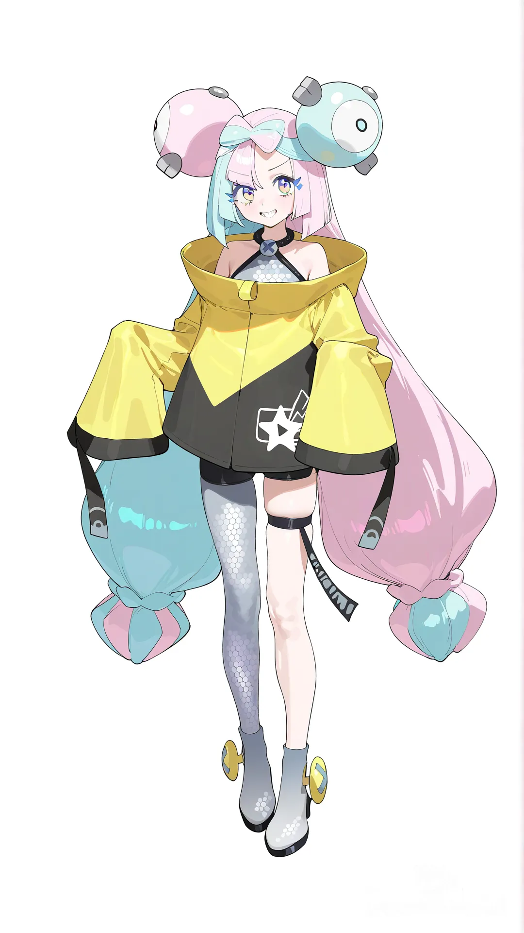 Iono (Pokemon), cuerpo completo, sonrrisa