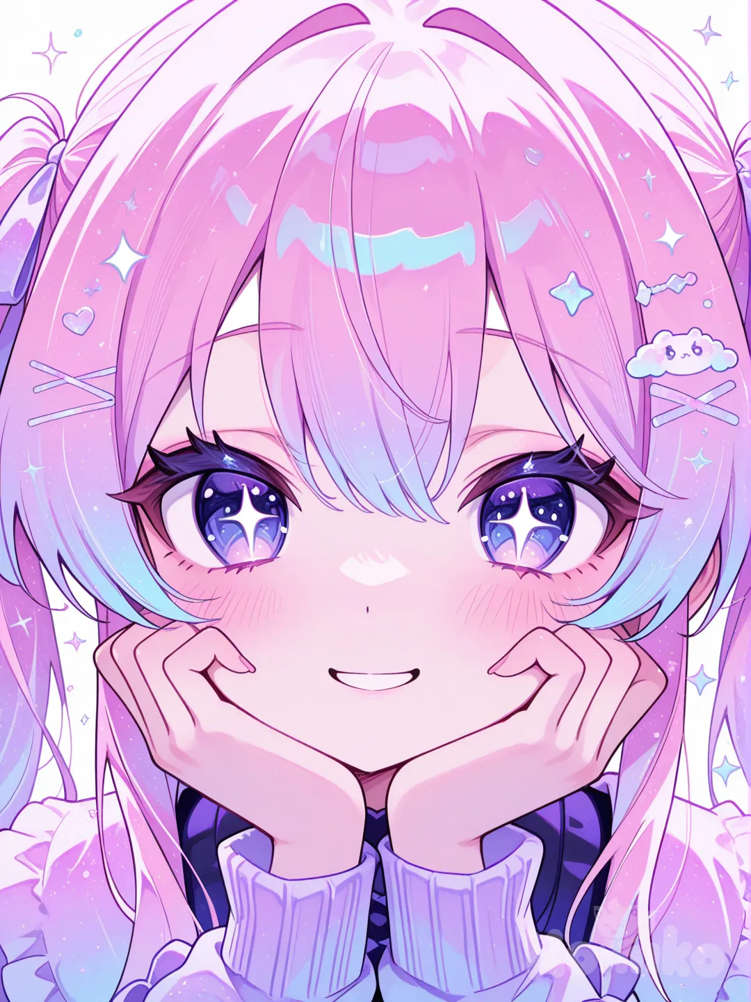 anime girl, cute expression, vibrant colors, anime art