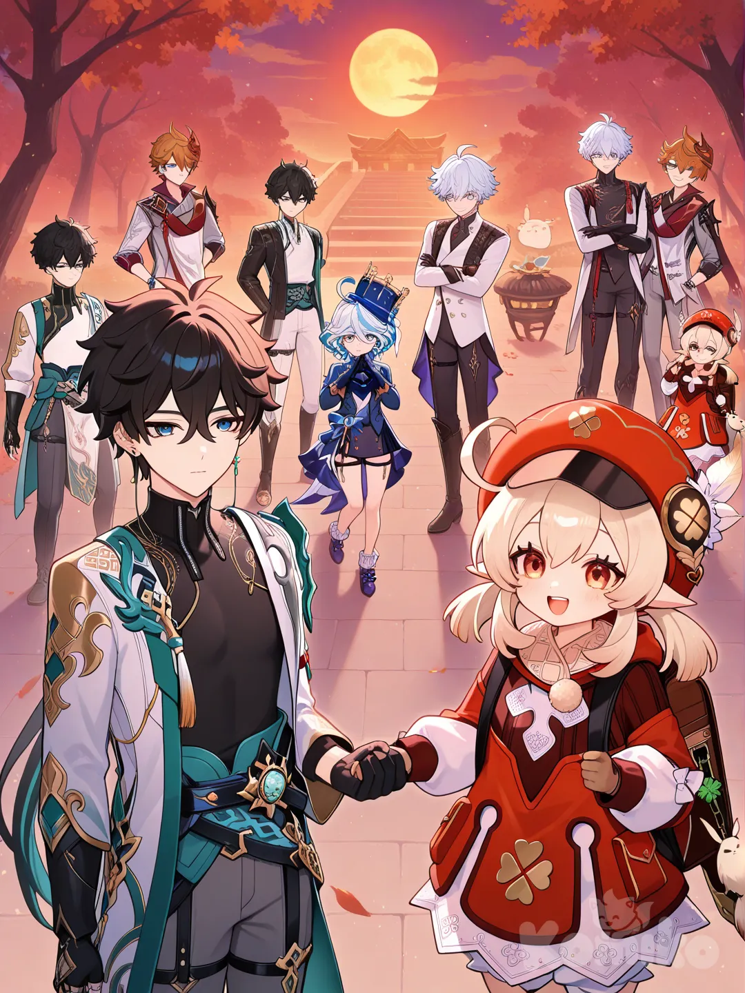 @Furina_(Genshin_Impact), @Dan_Heng_(Honkai:Star_Rail), @Klee_(Genshin_Impact), @Ganyu_(Genshin_Impact), @Gojou_Satoru, @Tartaglia_(Genshin_Impact)