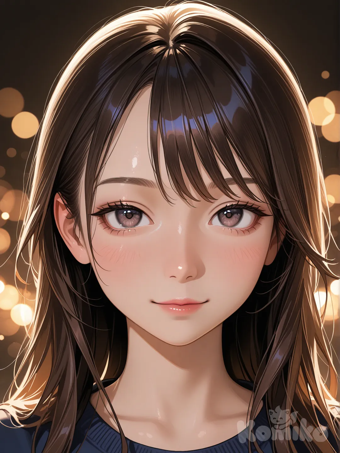 Ultra-realistic portrait of a young woman with soft natural lighting, skin texture, sharp focus, cinematic depth of field, 85mm lens, photorealistic, high resolution, studio photography, neutral background