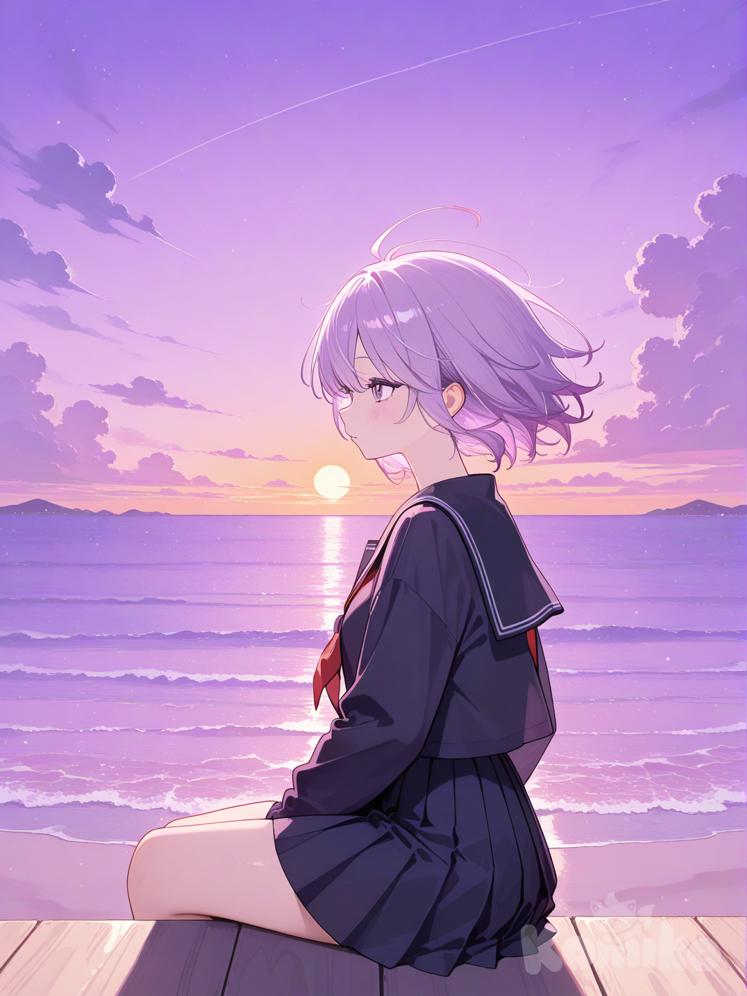 Watching the sunset