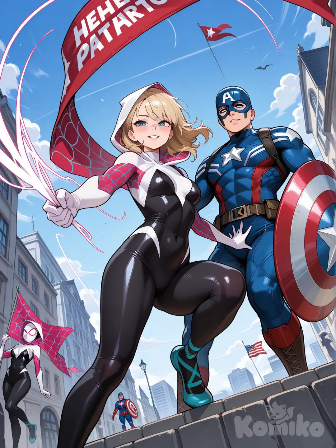 @Gwen_Stacy, @Captain_America