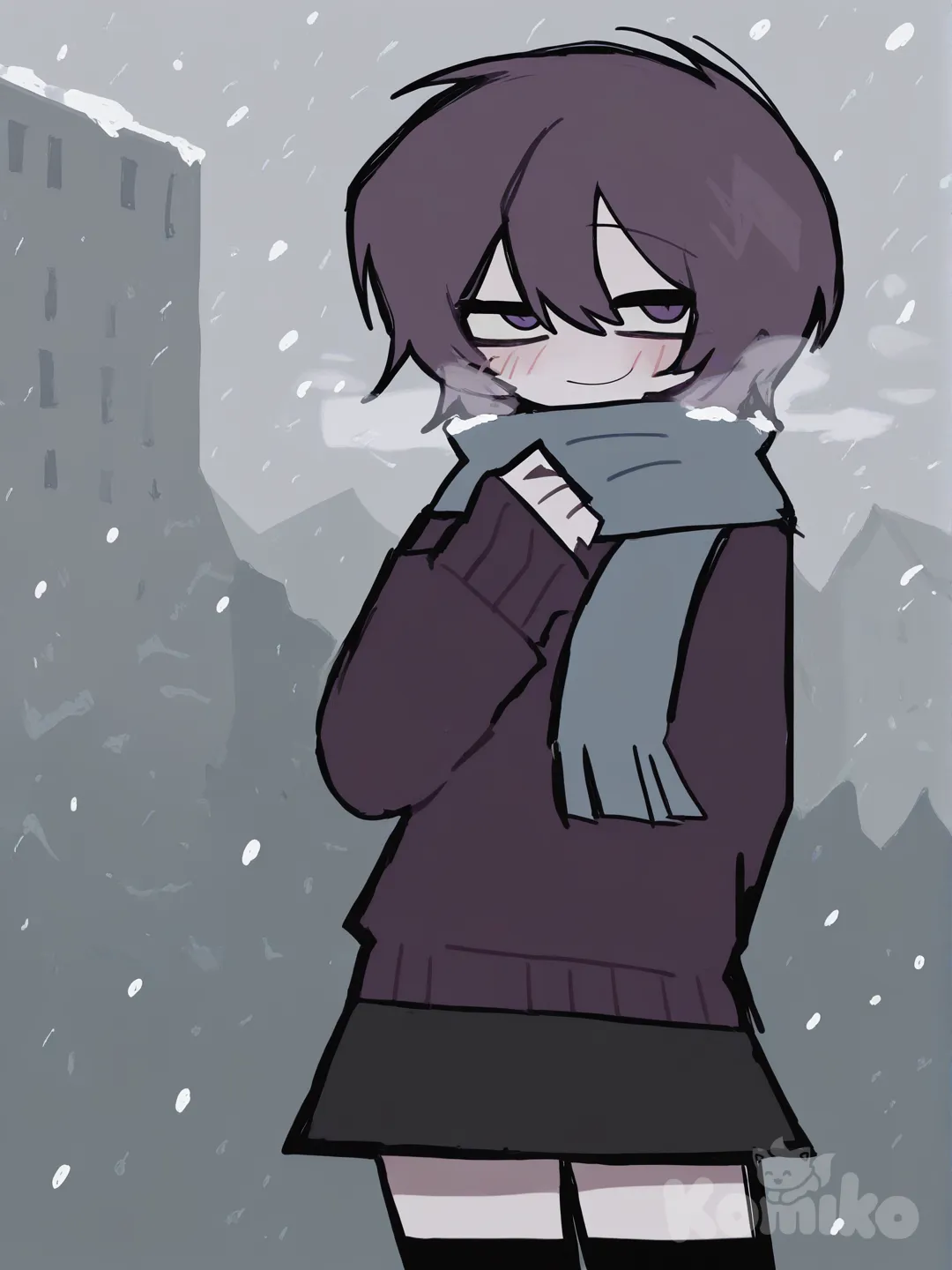 snow , [pop-sketch-style]