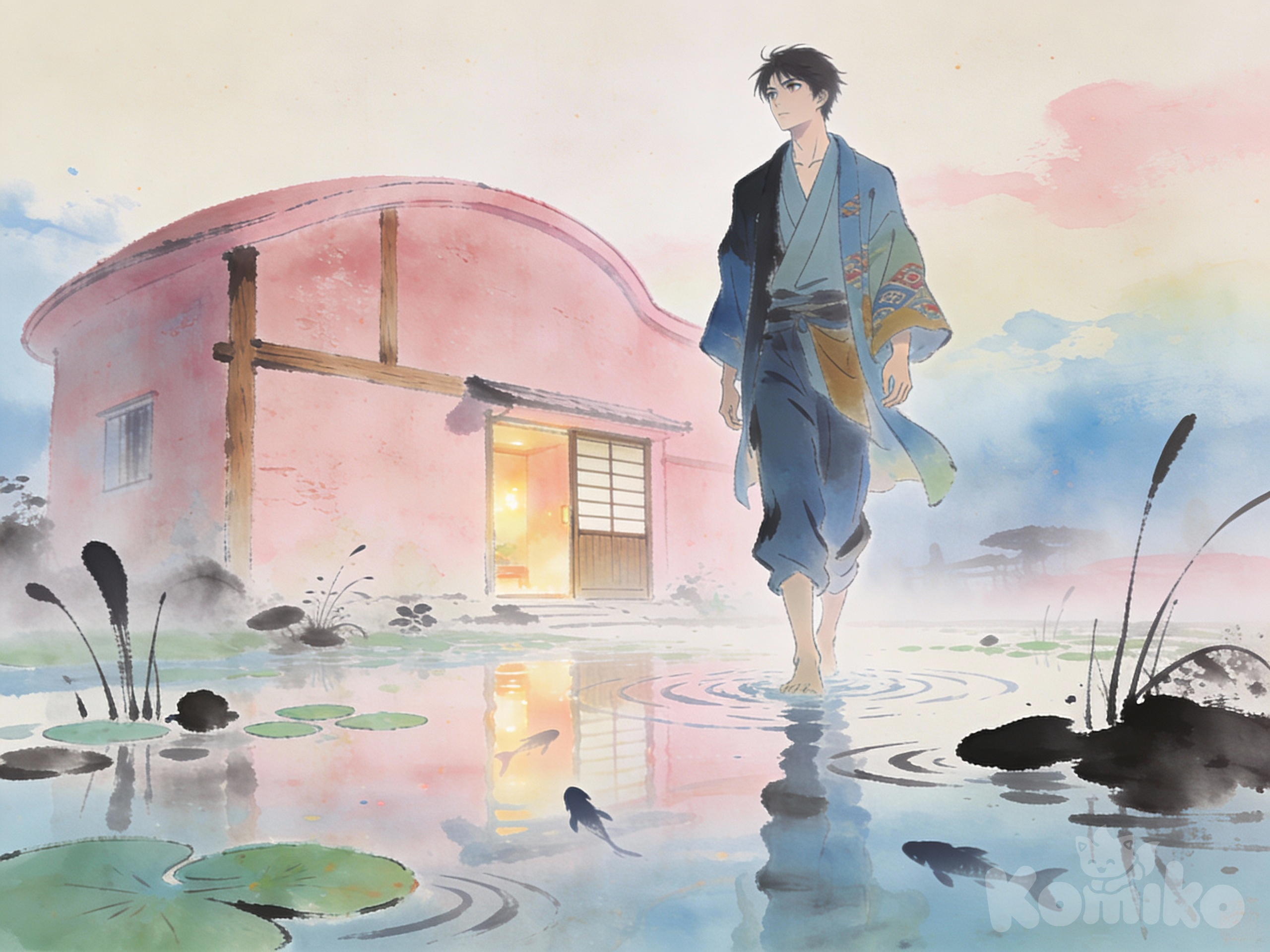 Soug living pink home  