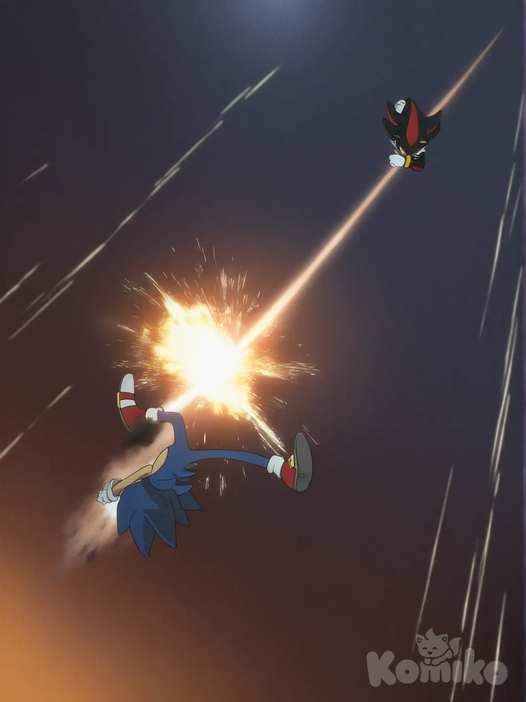 Shadow punches sonic