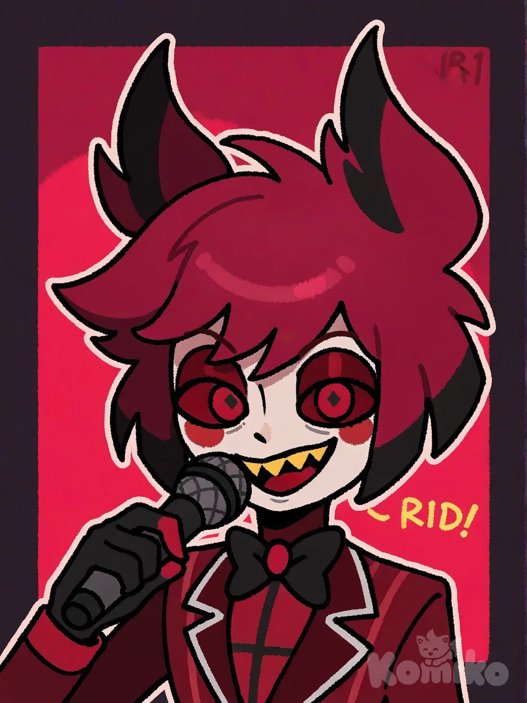 @Alastor_The_Radio_Demon, smile, [thick-outline-style]