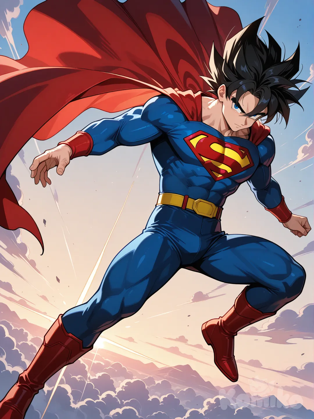 Goku as Superman