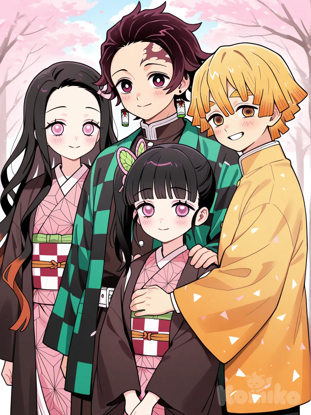 Kamado and tanjirous kids 