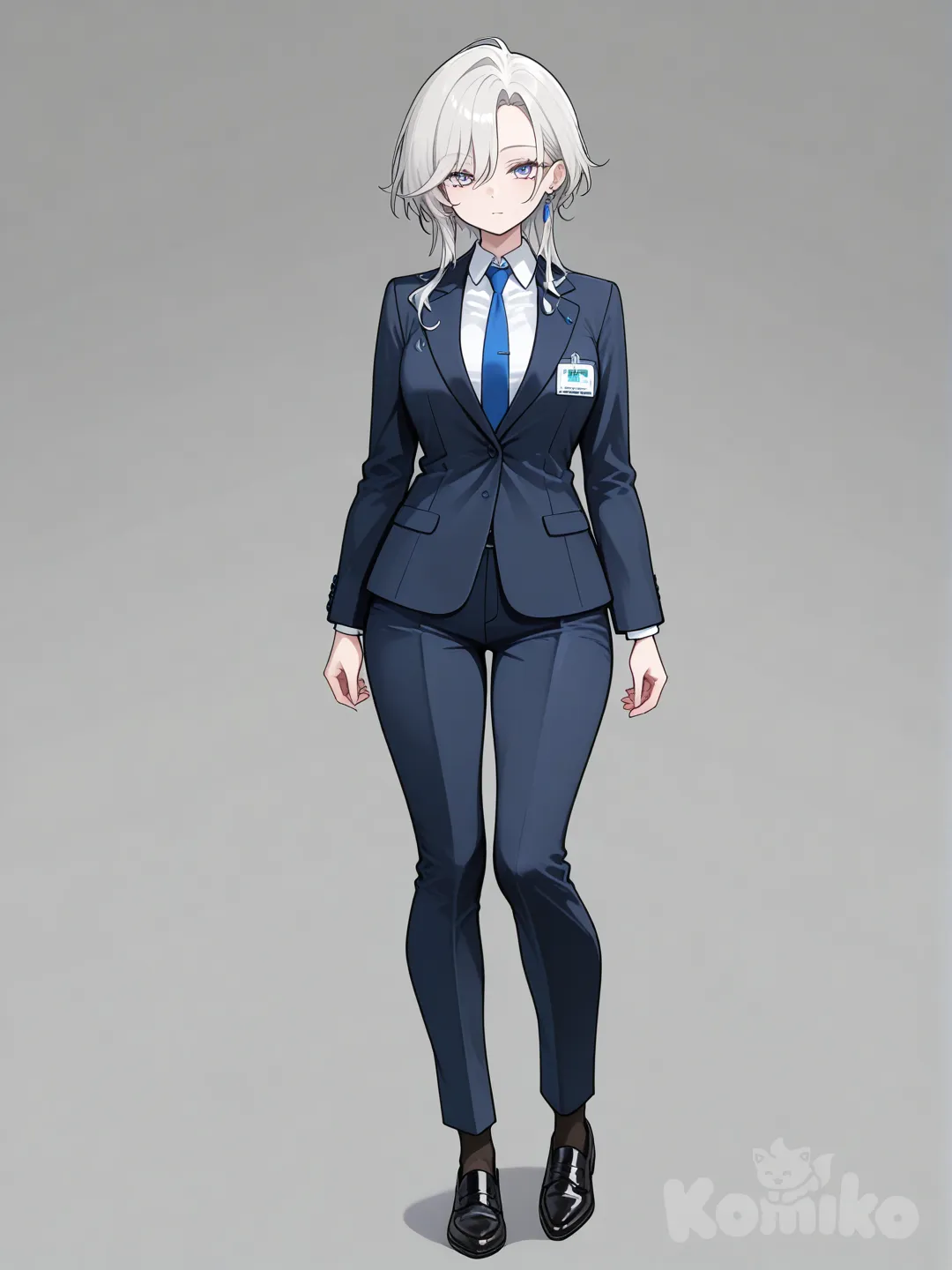 1girl, full body, suit