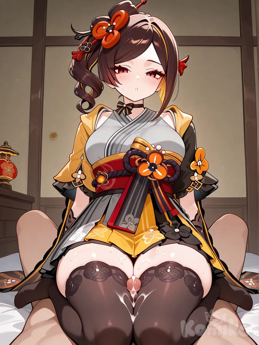 Leg fuck, Chiori (Genshin Impact)