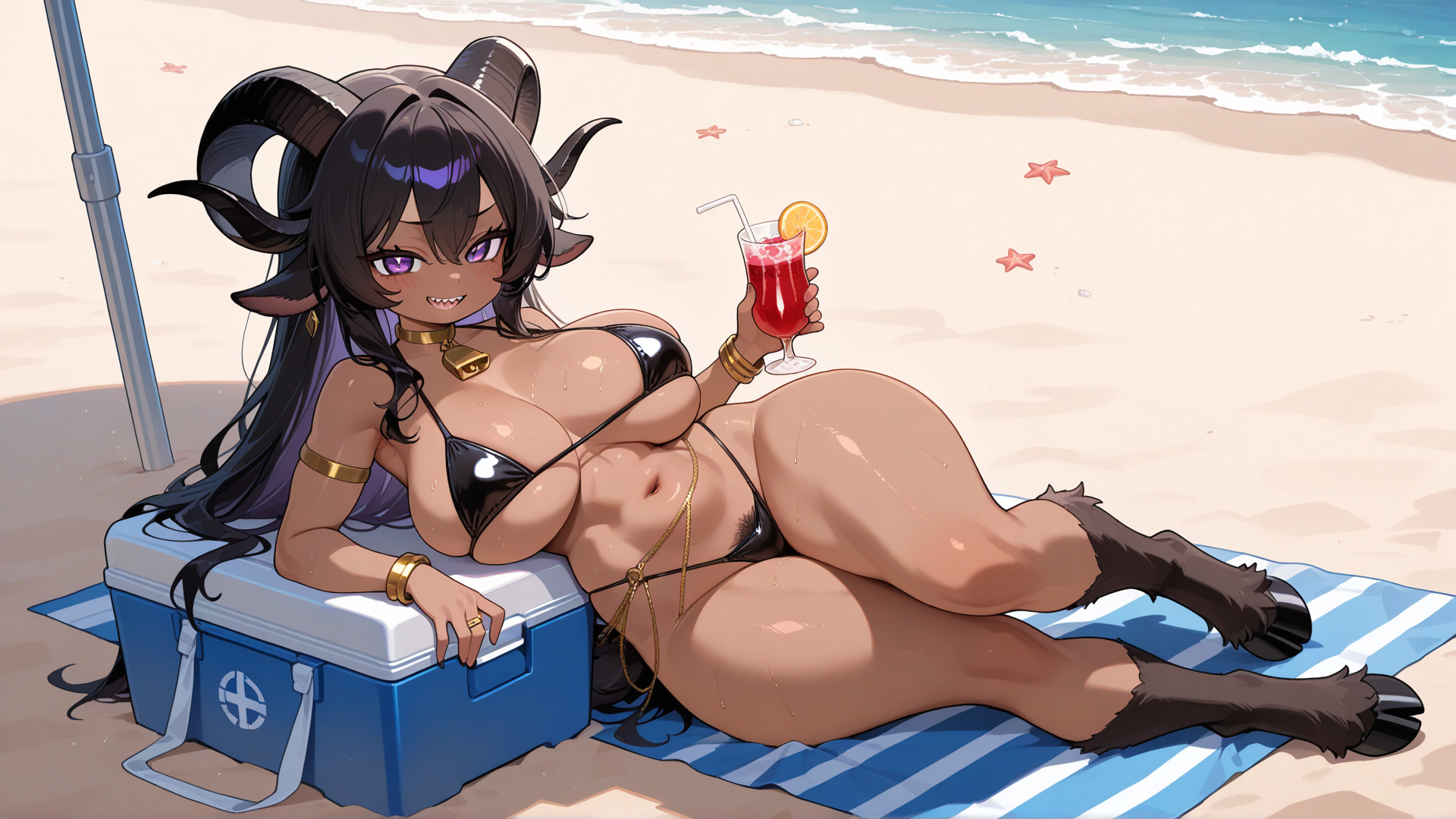 Goat girl beach day!