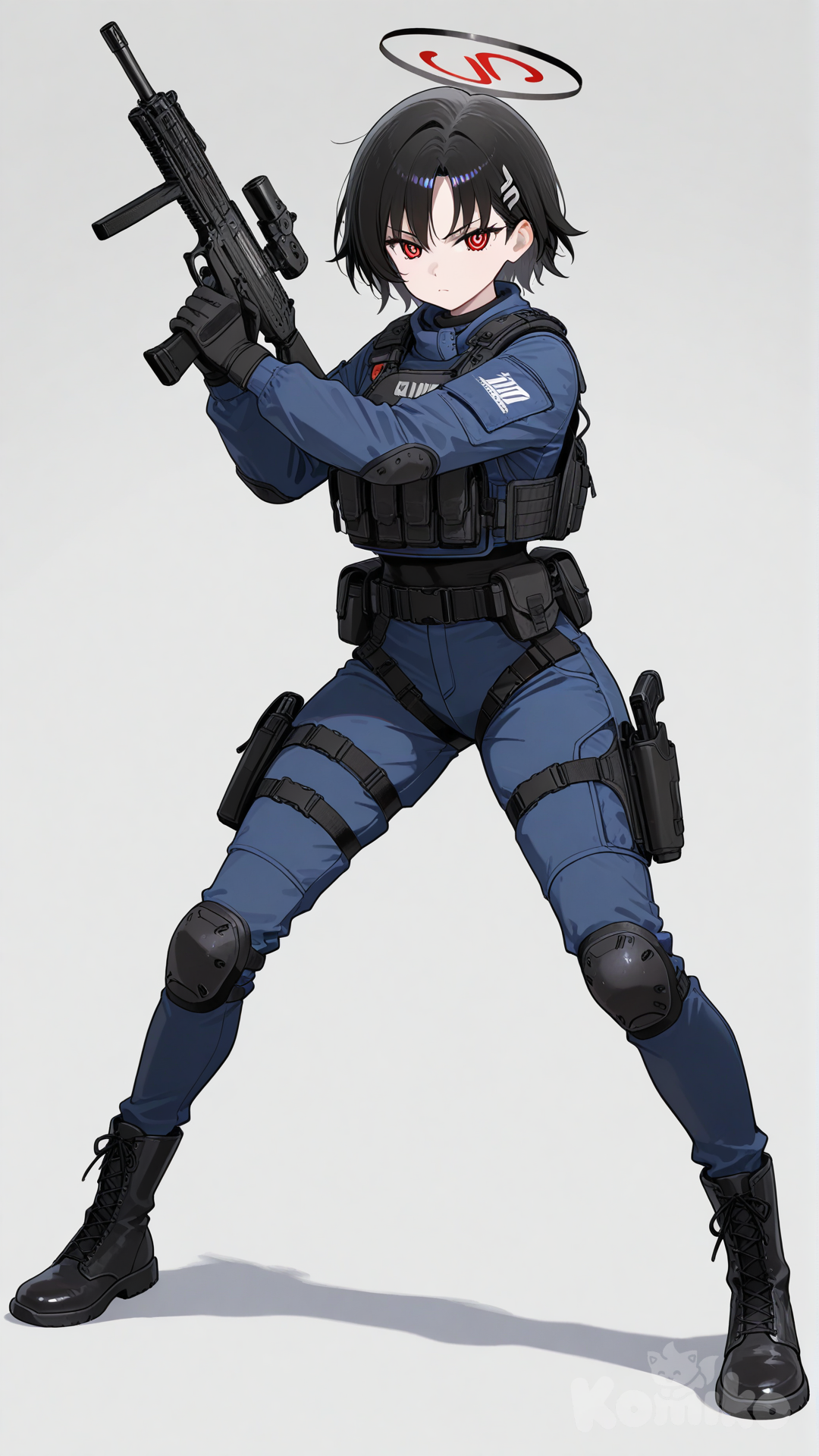 Rio Tsukatsuki (Battle)(調月リオ(臨戦))from The blue archive.Super-large breasts (L-cup) ,flash breasts ,Making a blow job gesture.Ahegao (源自日文):這是最精確的詞,指ACG文化中那種「翻白眼、張嘴吐舌」的誇張高潮臉或渴求表情。 Suggestive tongue gesture:較為客觀的描述方式,指「暗示性的舌頭動作」。 Lewd face:形容「淫穢、好色」的面部表情。 Simulating oral sex:直接描述「模擬性愛動作」的行為。