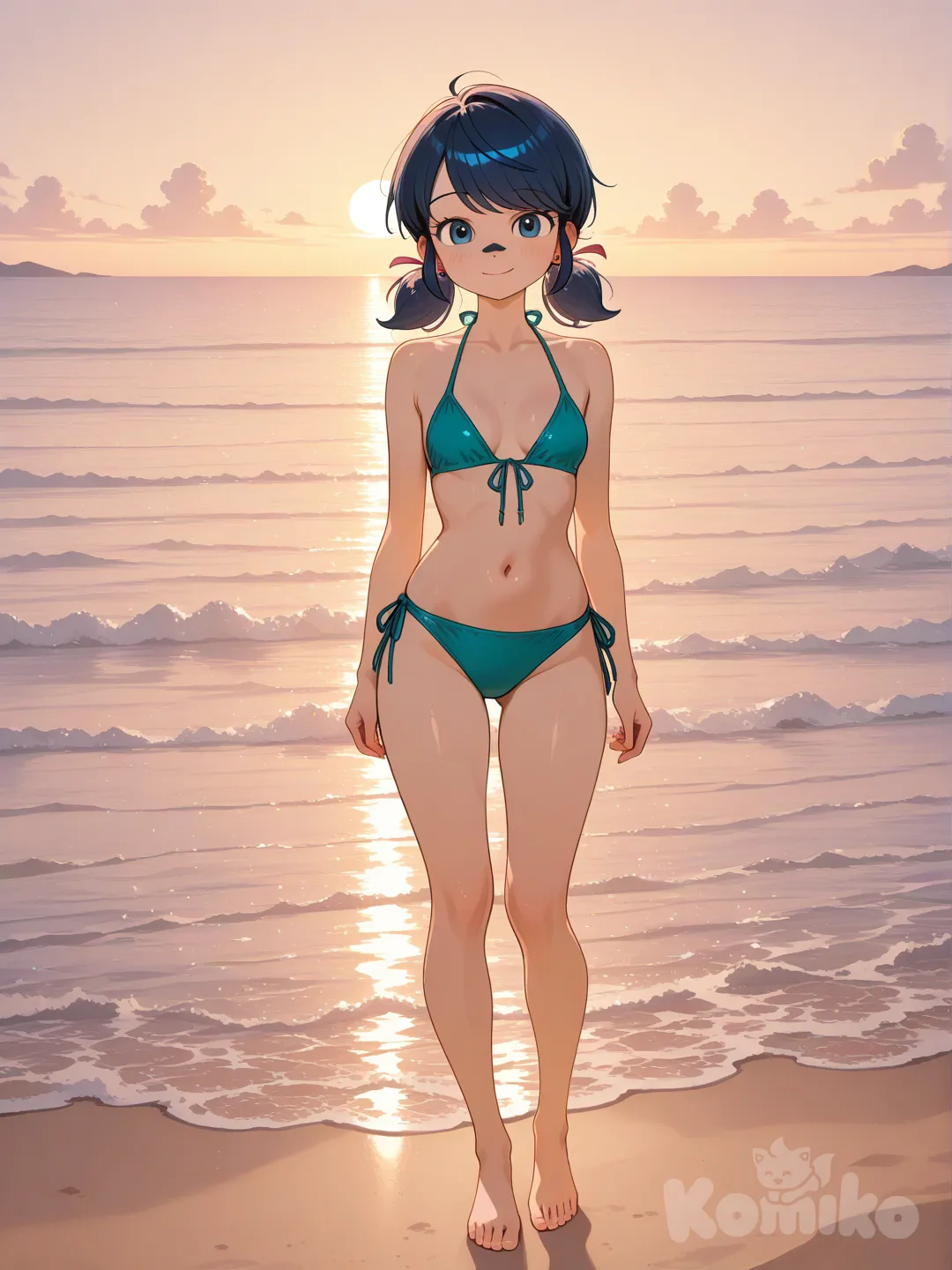 Marinette , full body en bikini
