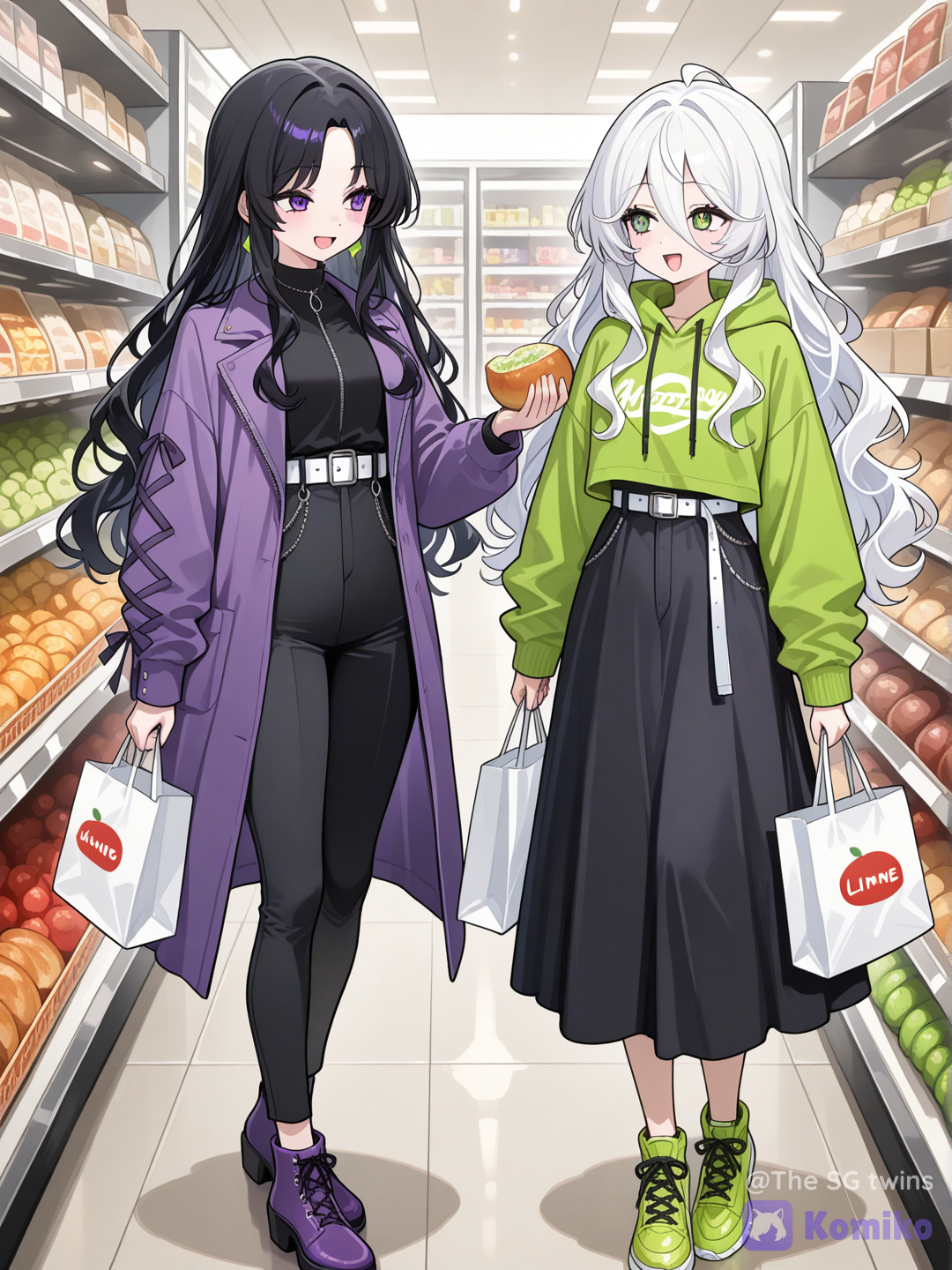 shopping at the market