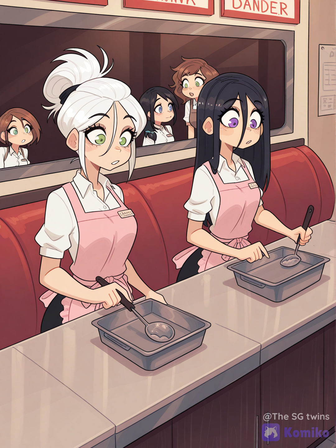 working as a waitress