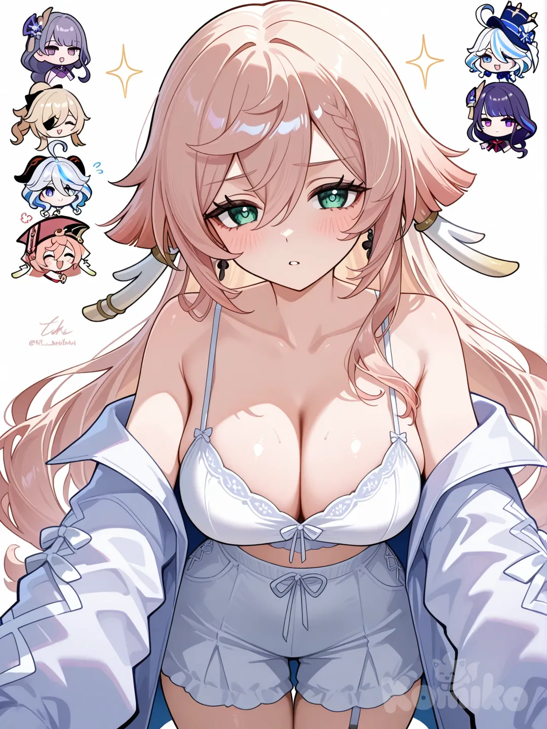 @Jean_(Genshin_Impact), @Furina_(Genshin_Impact), @Ganyu_(Genshin_Impact), @Raiden_Shogun, @Keqing_(Genshin_Impact), @Yanfei_(Genshin_Impact), @Bronya_Zaychik_(Silverwing:N-Ex), @Luocha_(Honkai:Star_Rail), @Hu_Tao_(Genshin_Impact), @Fischl_(Genshin_Impact), @Barbara_(Genshin_Impact)
Sexys