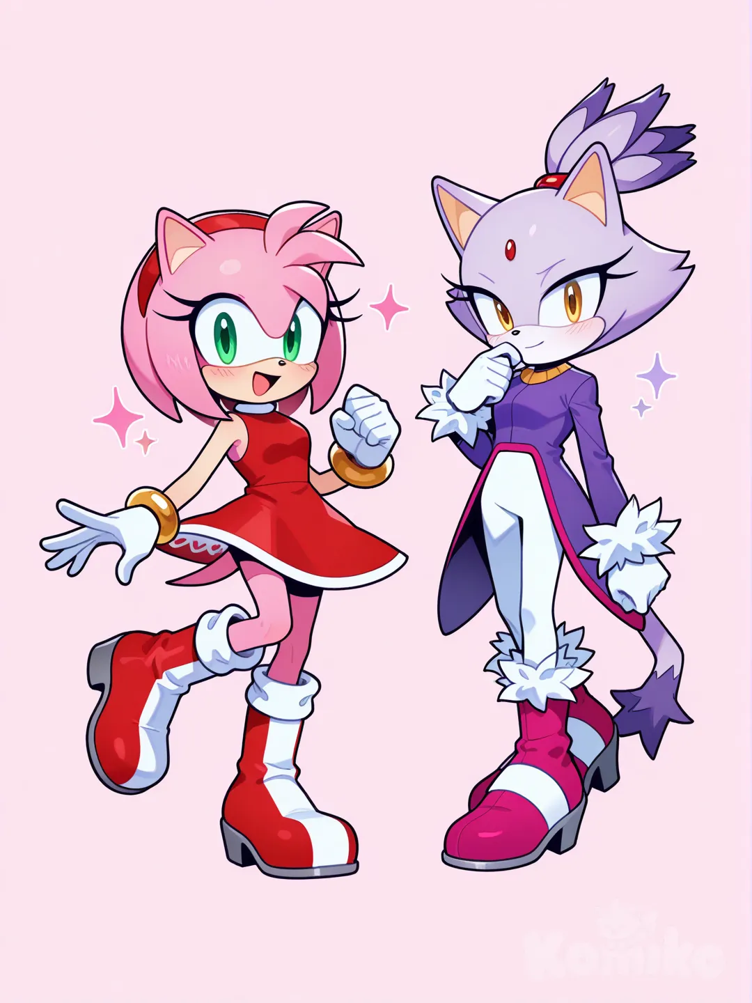 @Amy_Rose, @Blaze_The_Cat