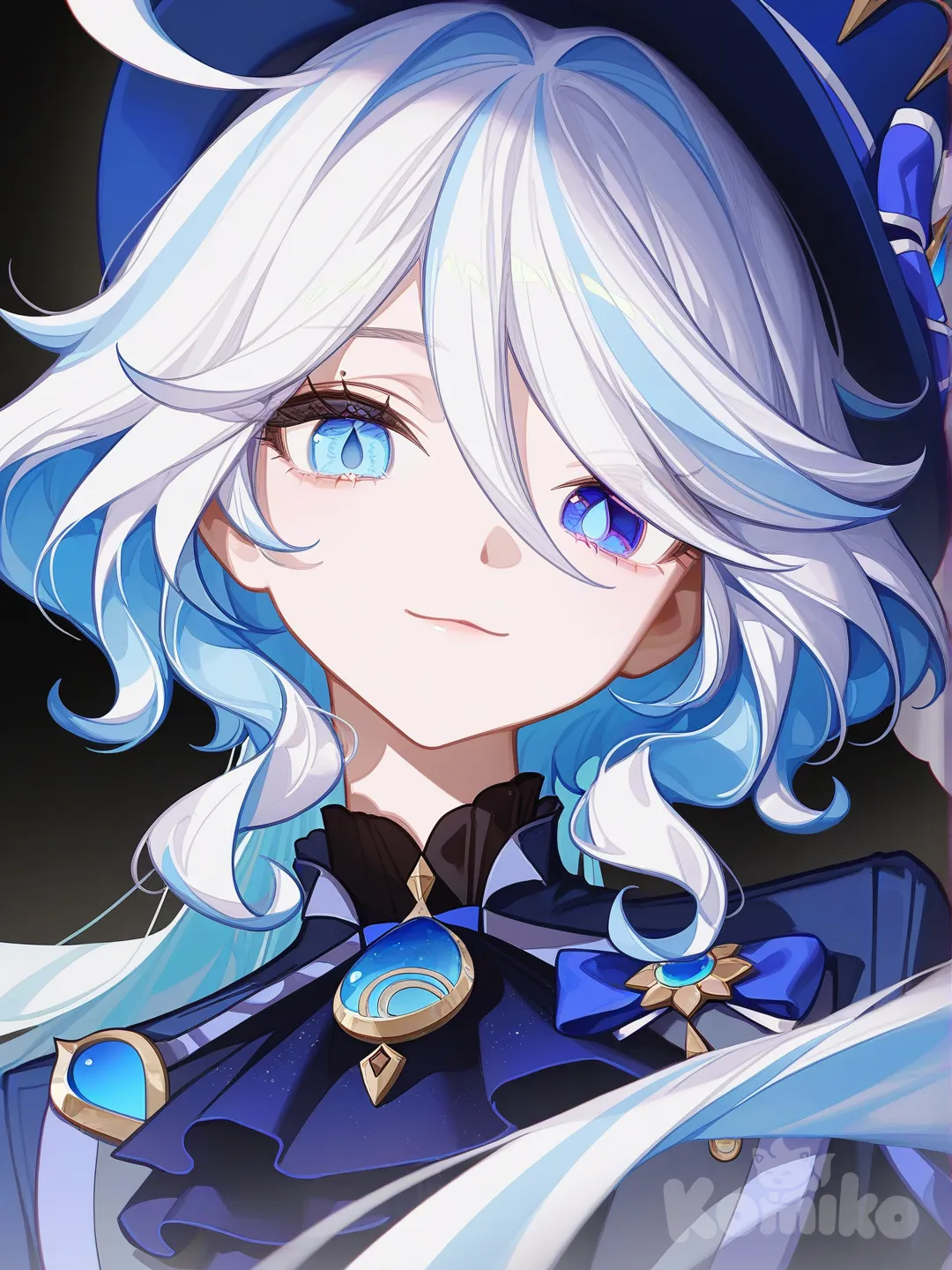 @Furina_(Genshin_Impact), [high-contrast-glossy-style]