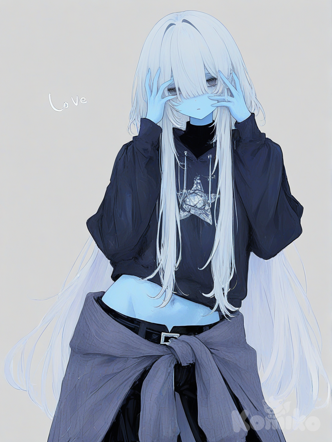 Shes suppost to be a dullahan so her head is detachable :p Oc 