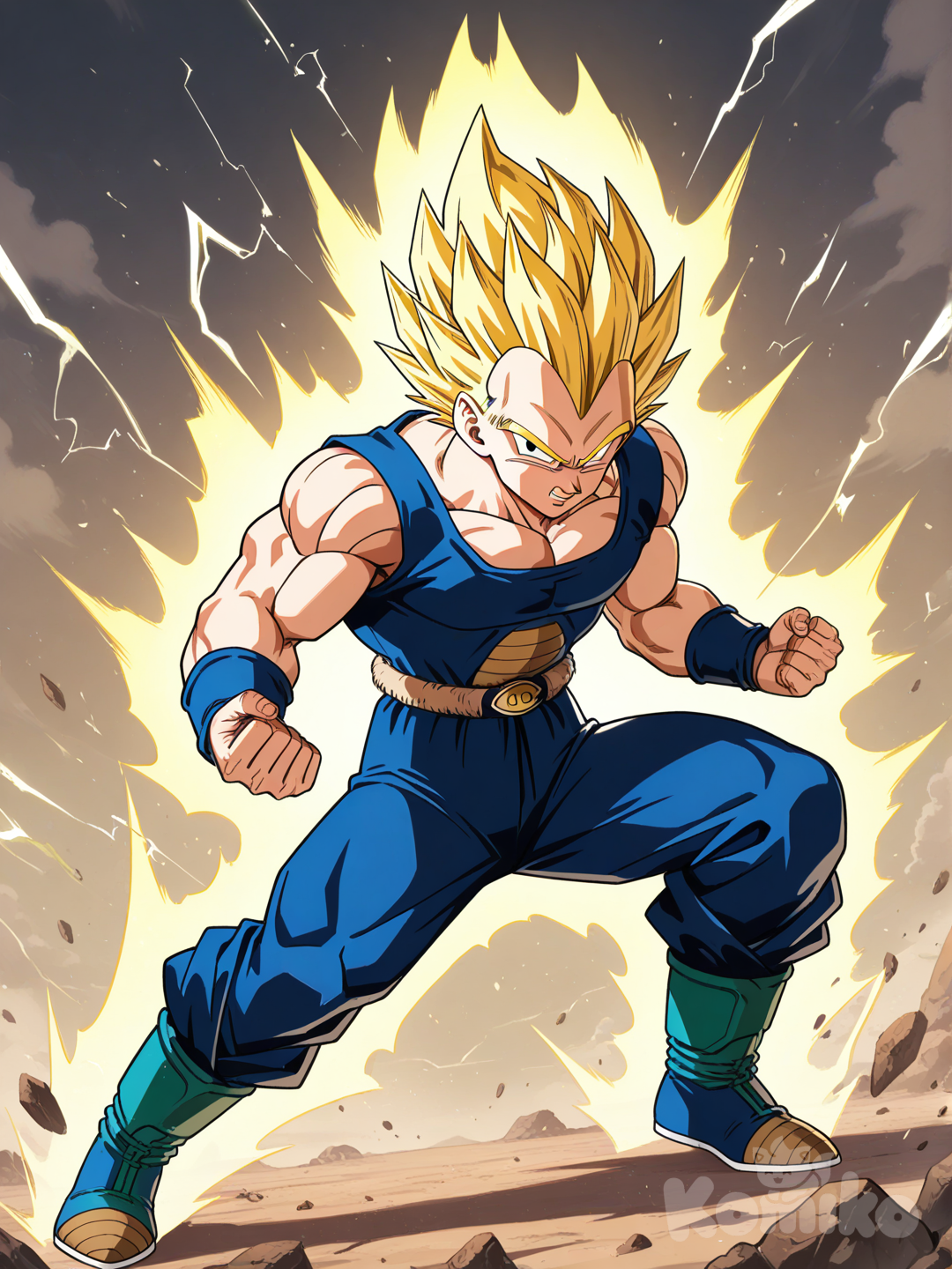 Vegeta súper Sayayin 2 