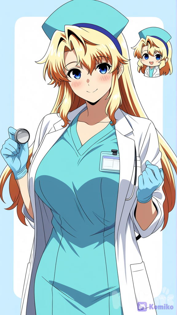 [bright-anime-style]Satellizer el Bridget, médica fofinha, trabalhando em um hospital