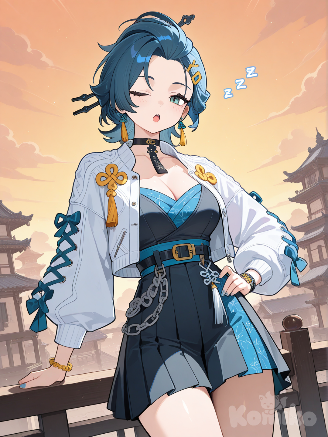 zenless zero zone oc chinese curse girl