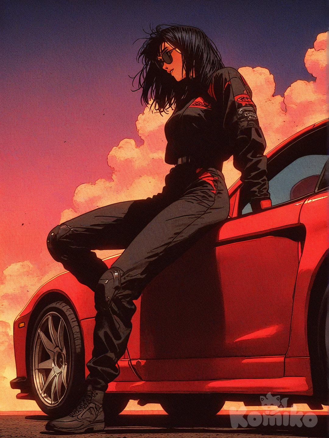 Car Woman make me happy