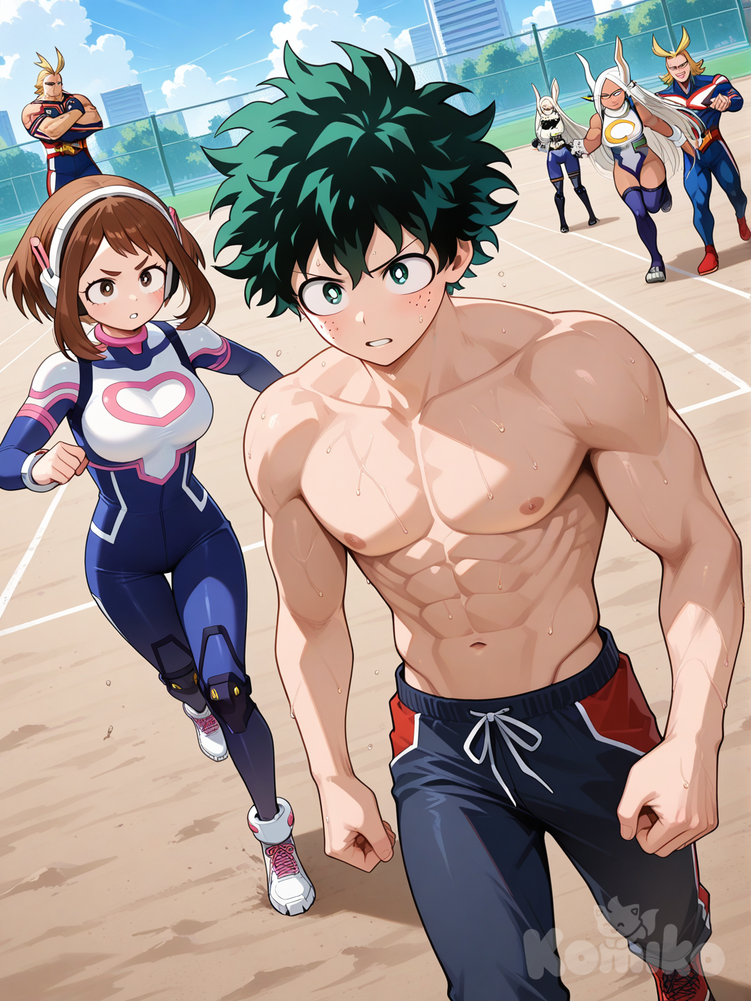 Two cinnamon rolls training to be the best heroes they can be