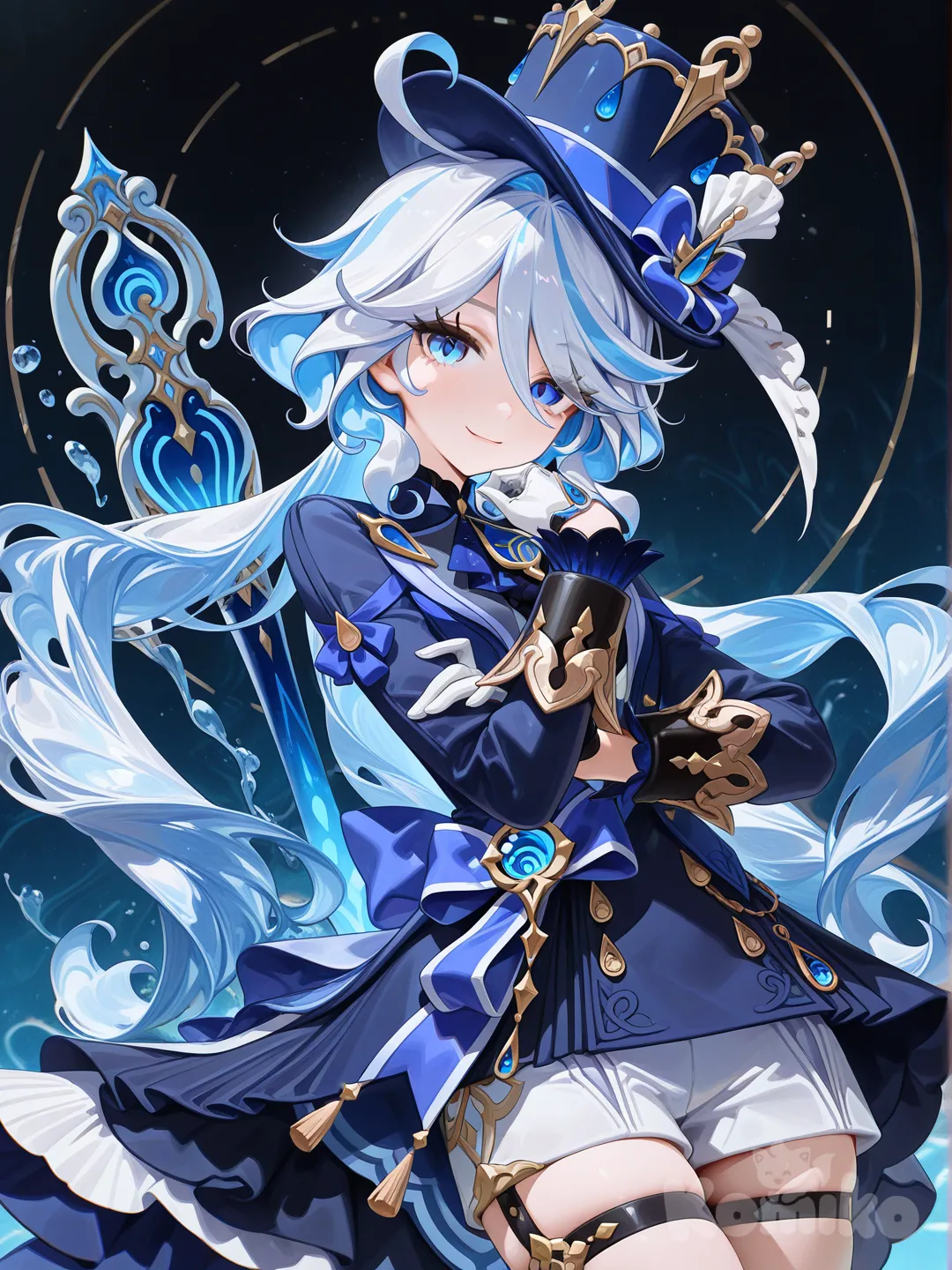 @Furina_(Genshin_Impact), [high-gloss-illustration-style]