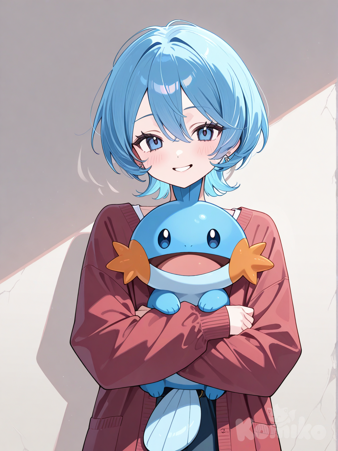 Girl with Mudkip Pokémon