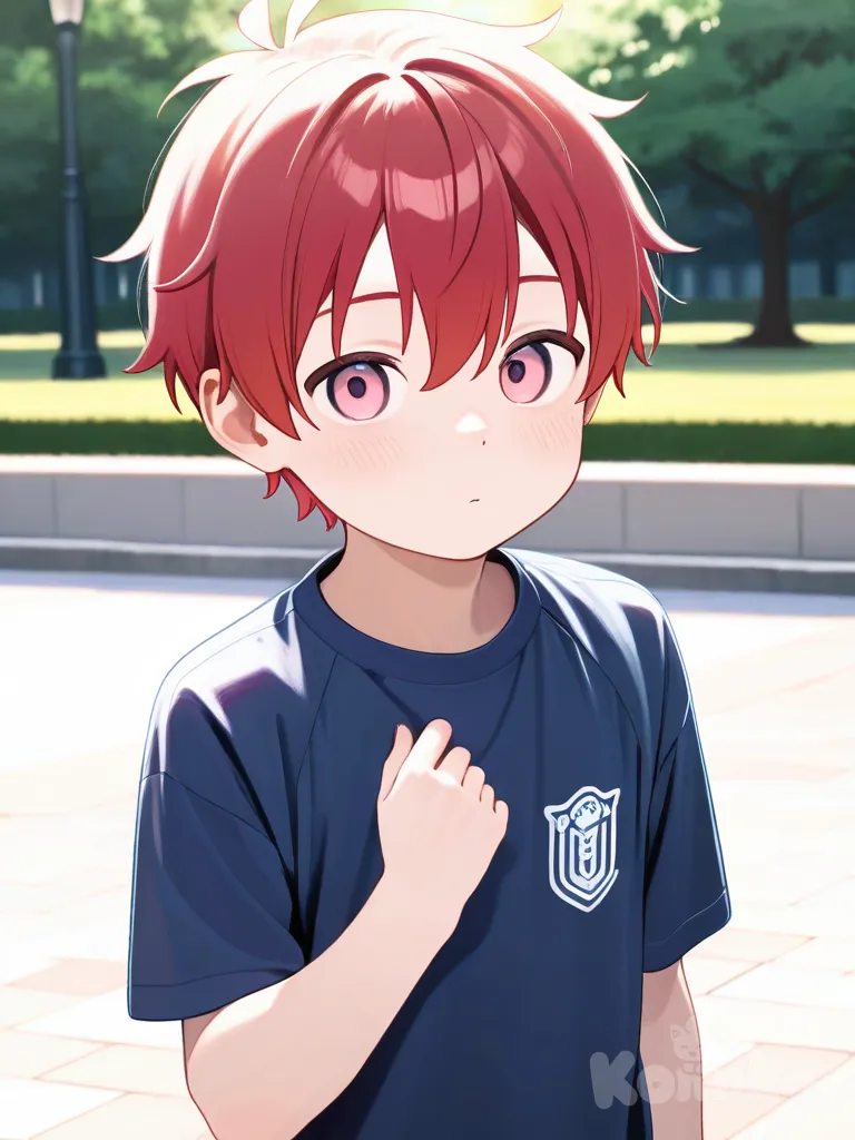 Onii- Shota ruivo dos olhos rosa no Pak