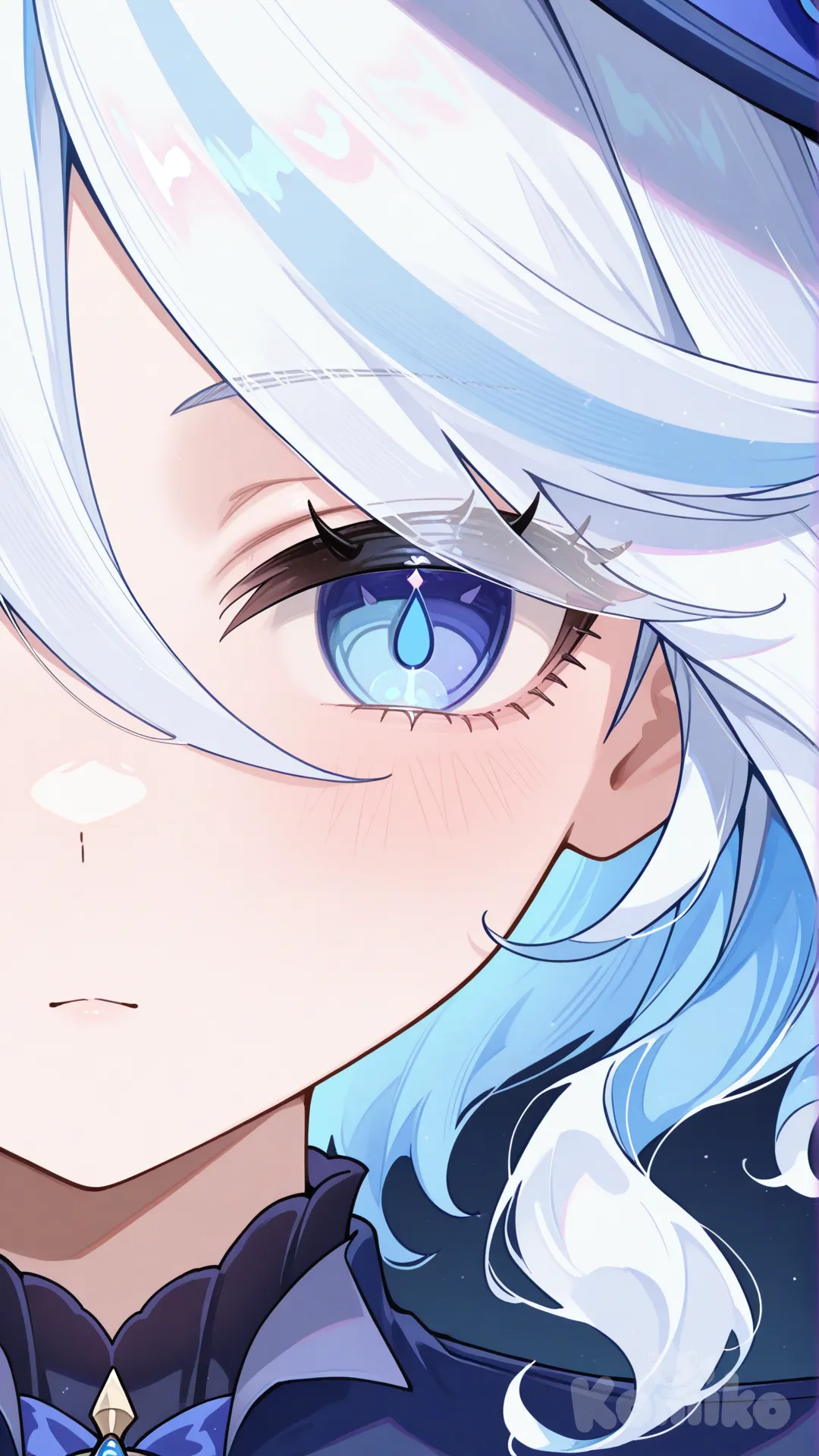 @Furina_(Genshin_Impact), closeup, portrait