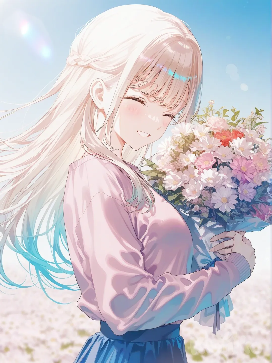 When the flower in bloom…