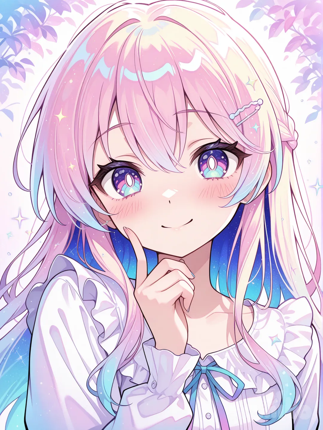 anime girl, cute expression, vibrant colors, anime art