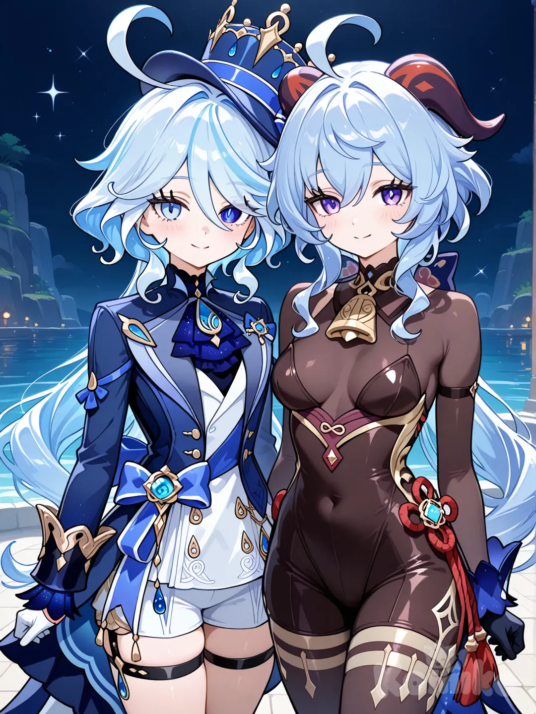 @Ganyu_(Genshin_Impact), @Furina_(Genshin_Impact)