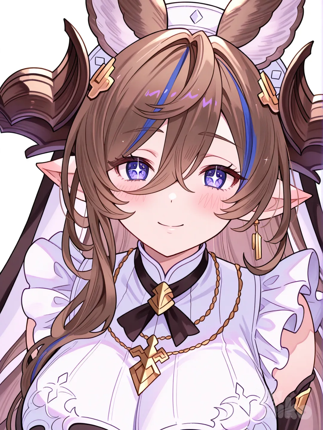 anime girl, cute expression, vibrant colors, anime art, @Galleon_(Granblue_Fantasy)