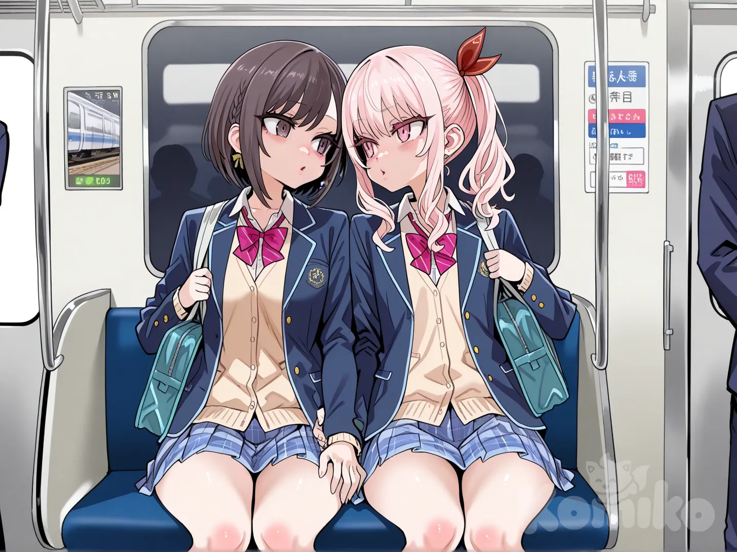 Looking at each other