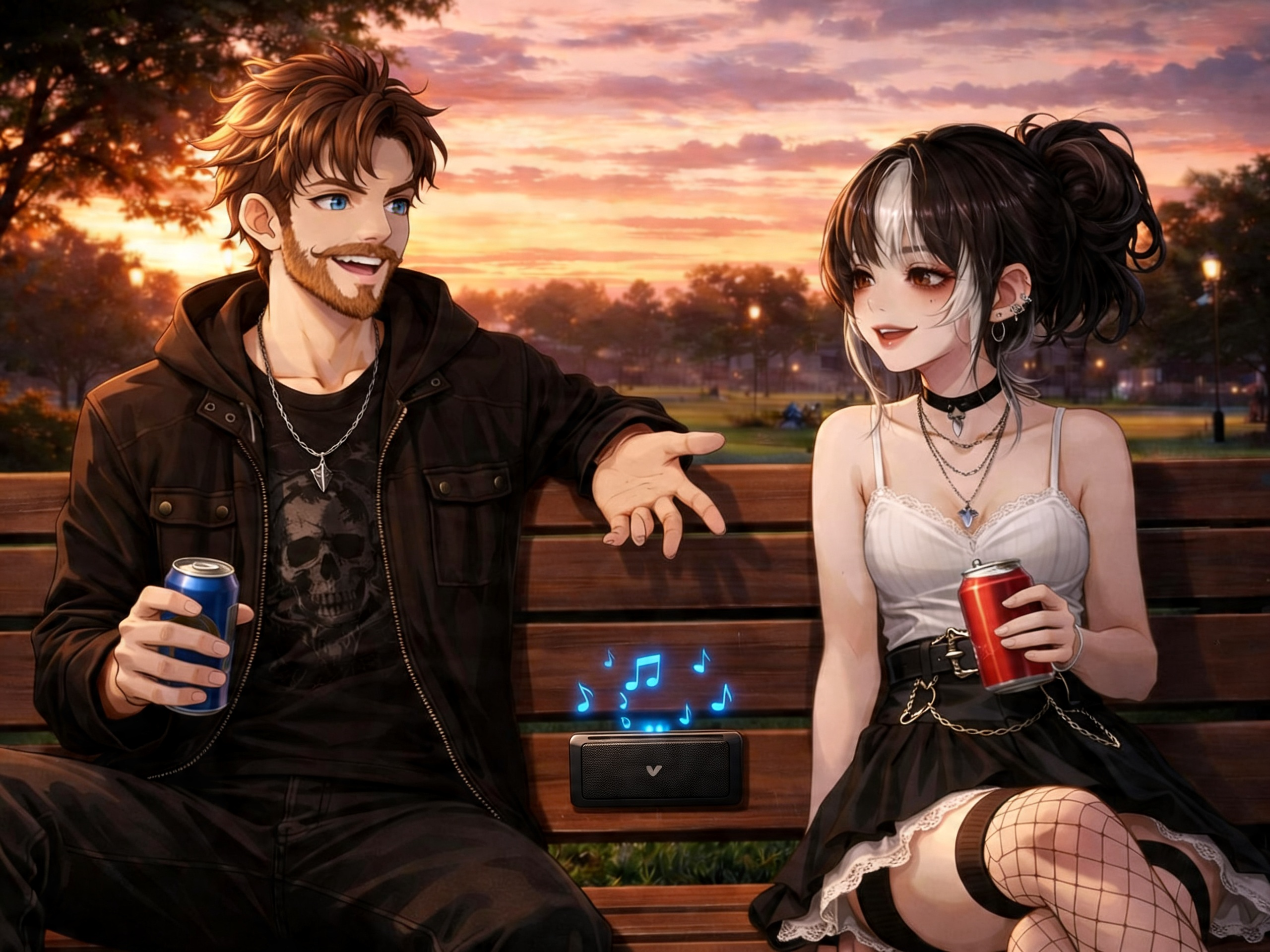  Listening to music with my friend Velvet