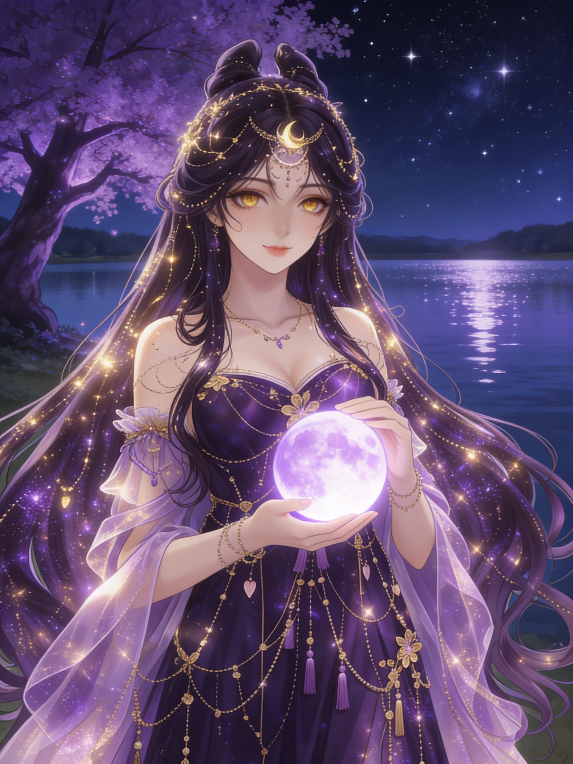 Ling Ziyue celestial divine goddess of Moon and Stars 