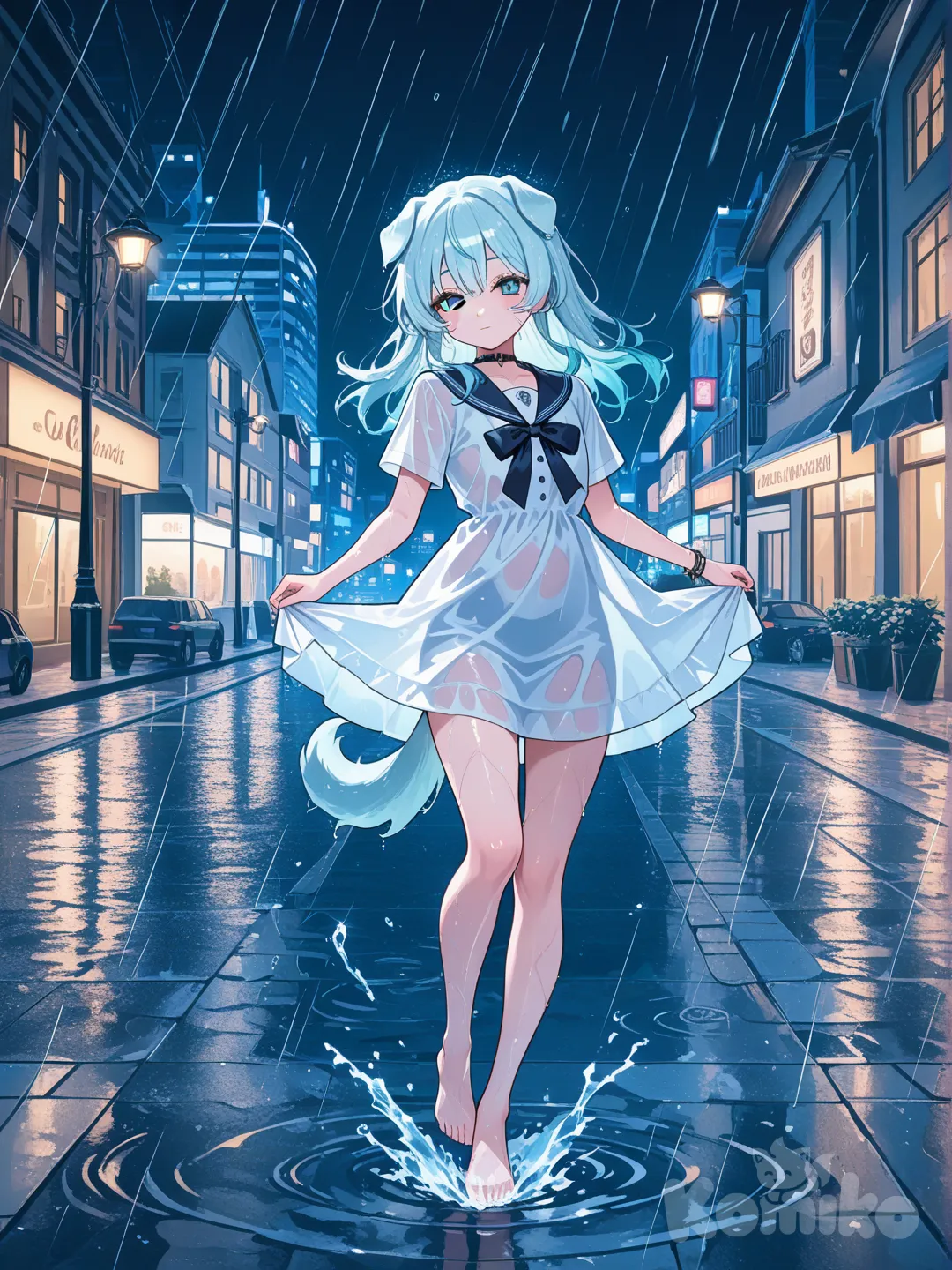 Dancin' in the rain. 