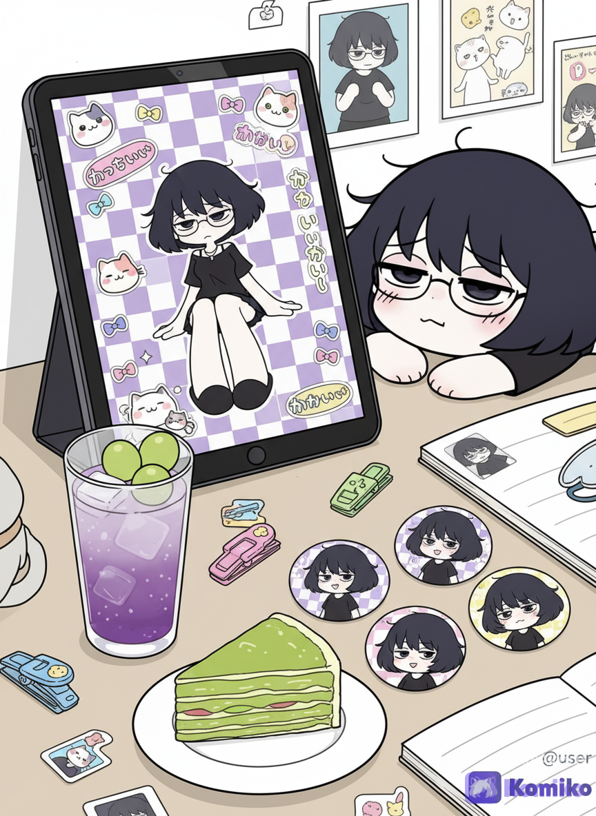 Mesa fofa com ela! 🥰😻