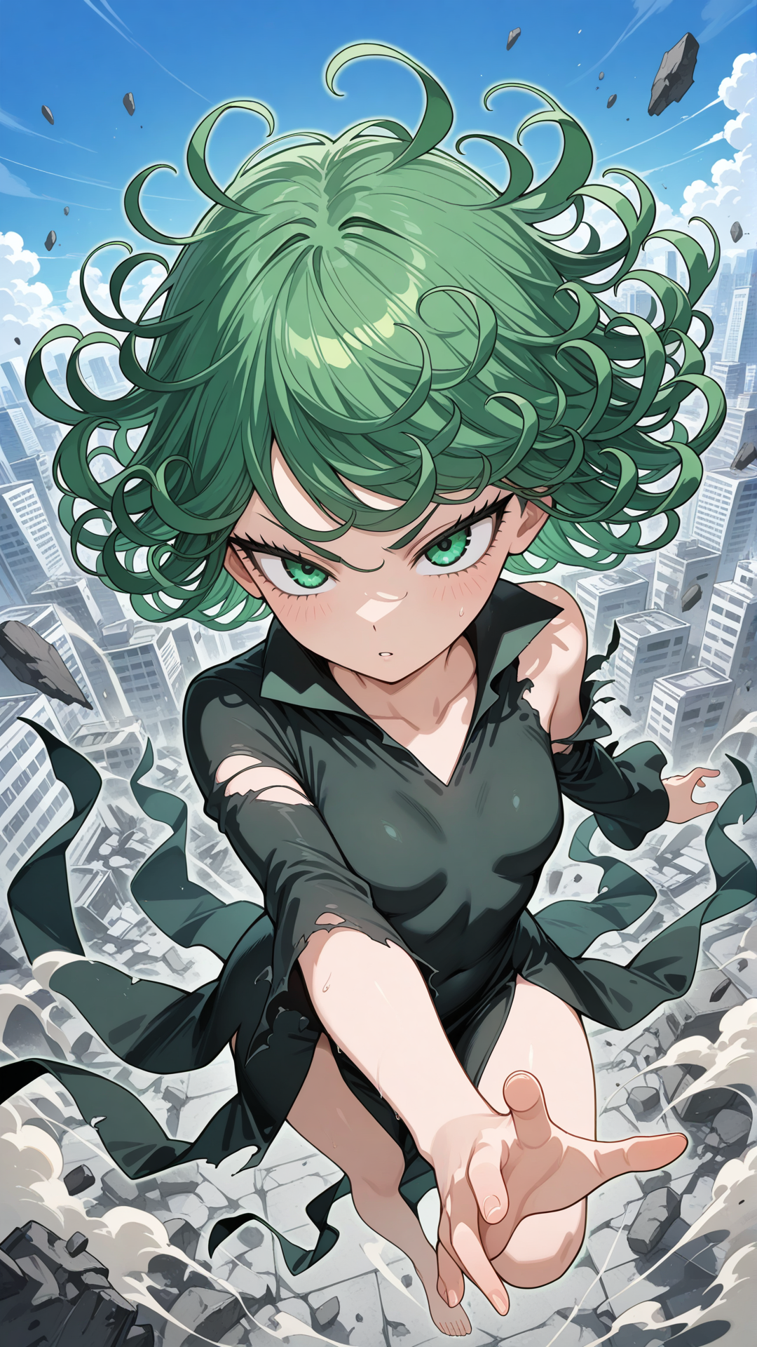 Tatsumaki fighting