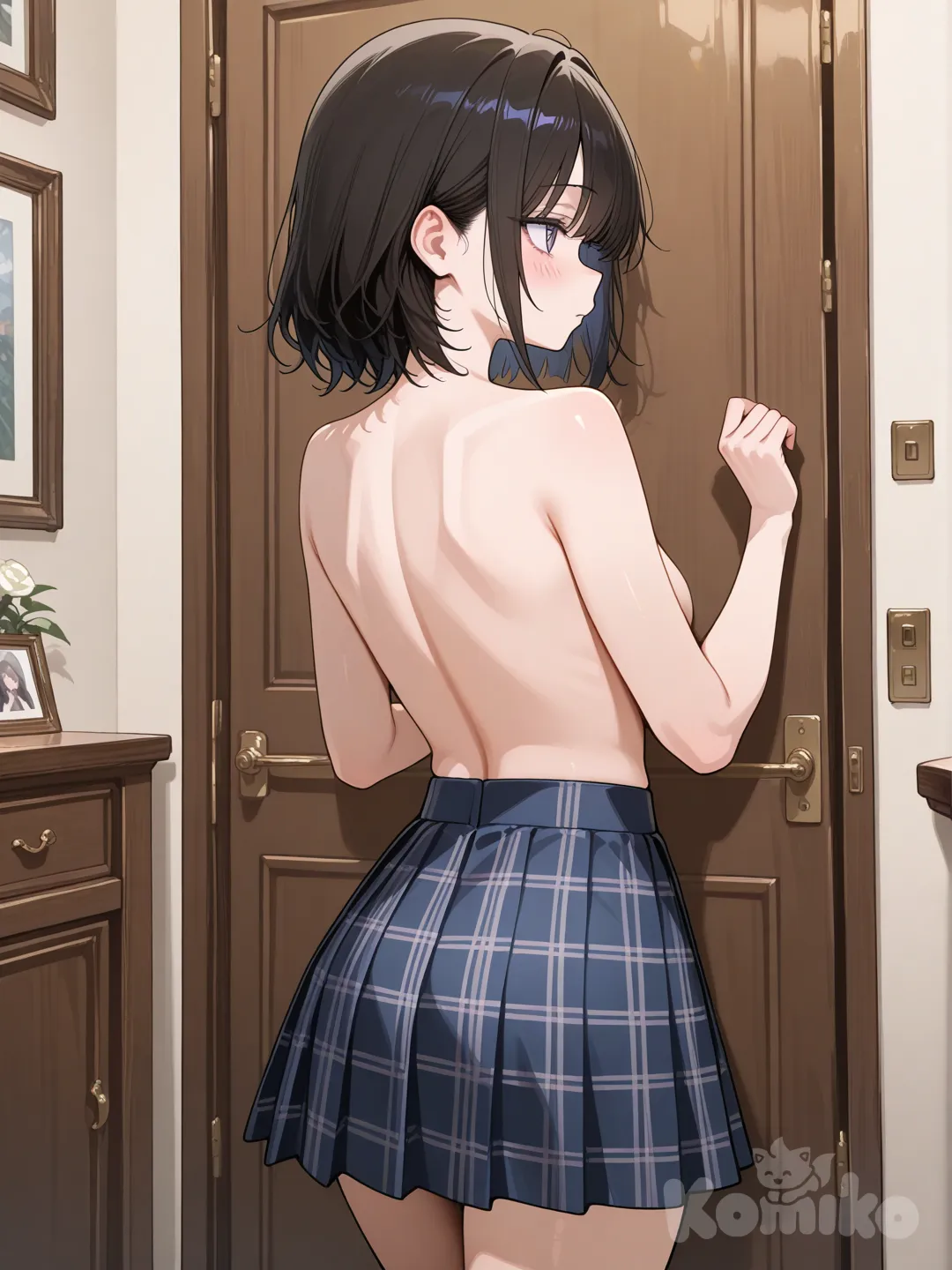 18+, mujer desnuds en falda