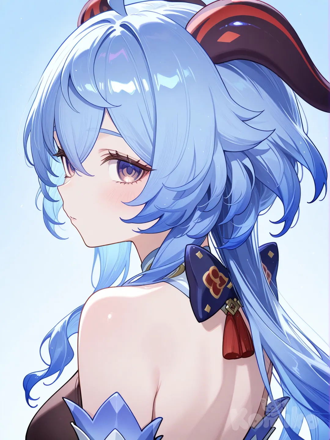 @Ganyu_(Genshin_Impact), looking back