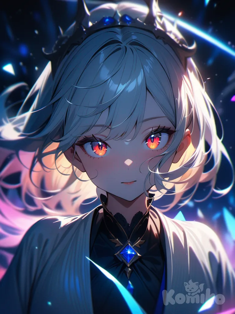 anime girl, intricate face, vibrant colors, perfect lighting, finely eyes