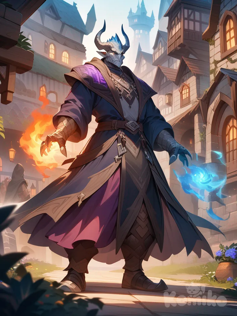 Generated Dragonborn Mage