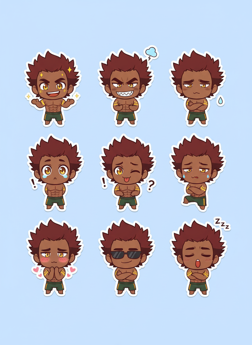 Chibi Stickers - Aegir!