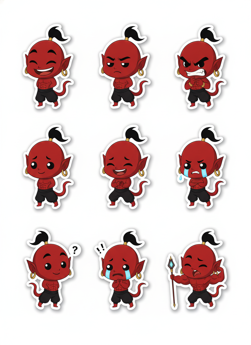Chibi Stickers - Jafar!