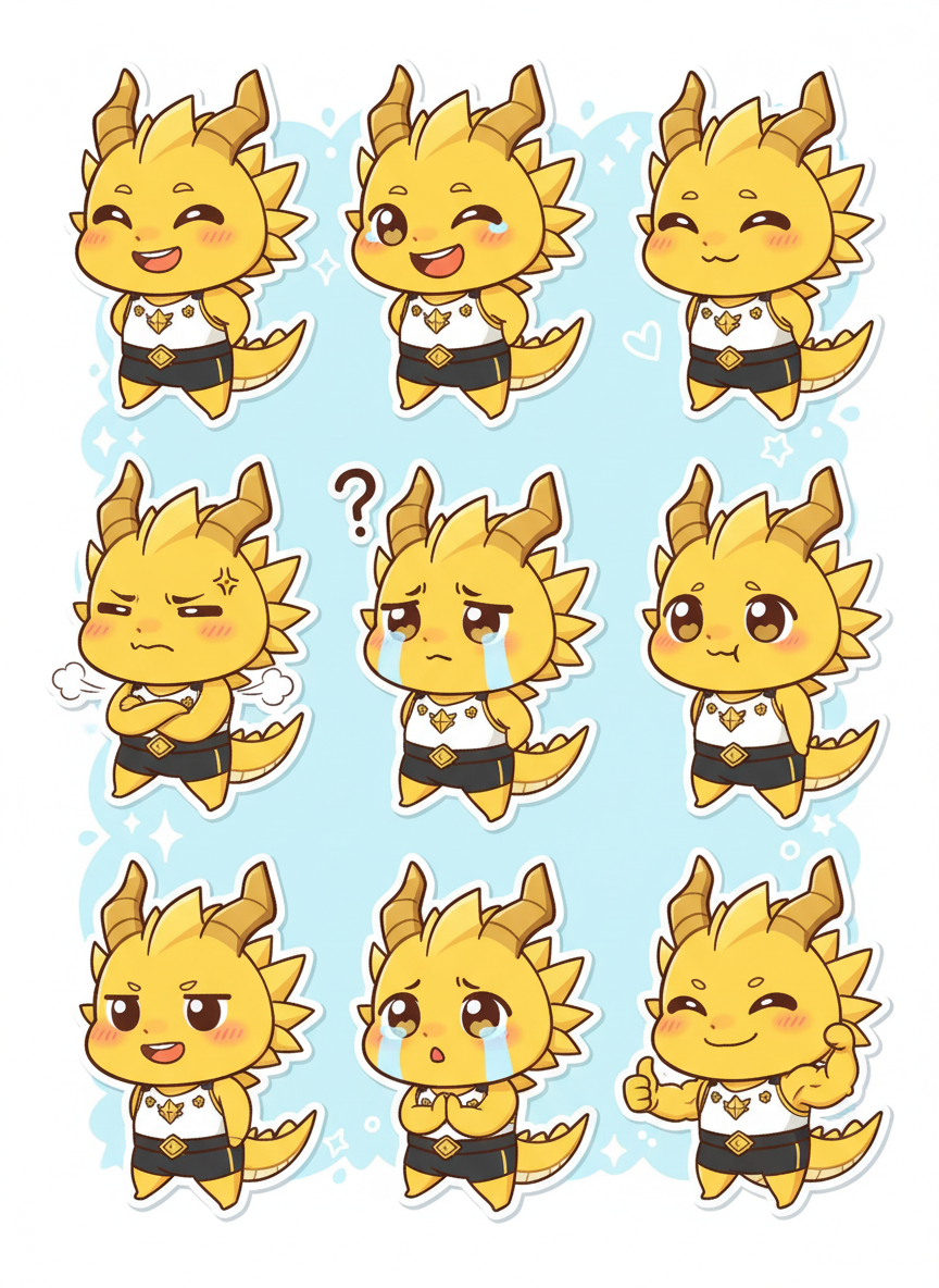 Chibi Stickers - Harrel!